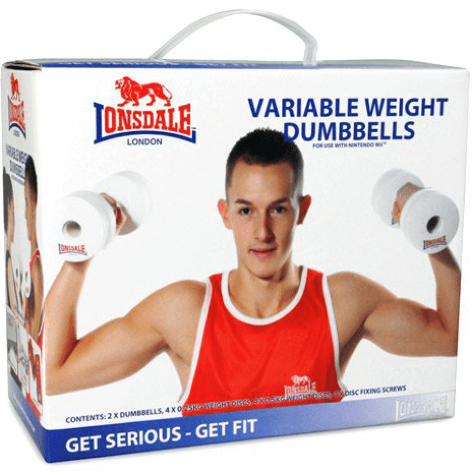 Variable Weight Dumbbells for Nintendo Wii Image 1