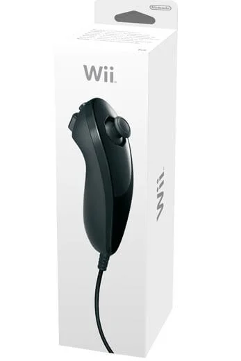 Official Nintendo Wii Nunchuk (Black) (Nunchuck) Image 1