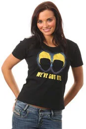 John And Edward Ladies T-Shirt - Black - S - Black Image 1