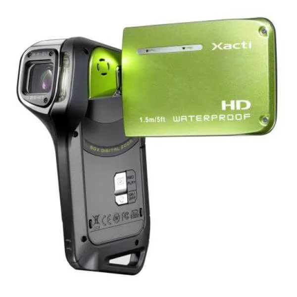 Sanyo VPC-CA9EXG Waterproof HD Camcorder Green Image 1