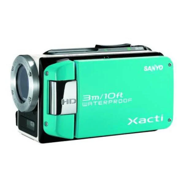 Sanyo VPC-WH1EW Waterproof HD Camcorder Blue Image 1