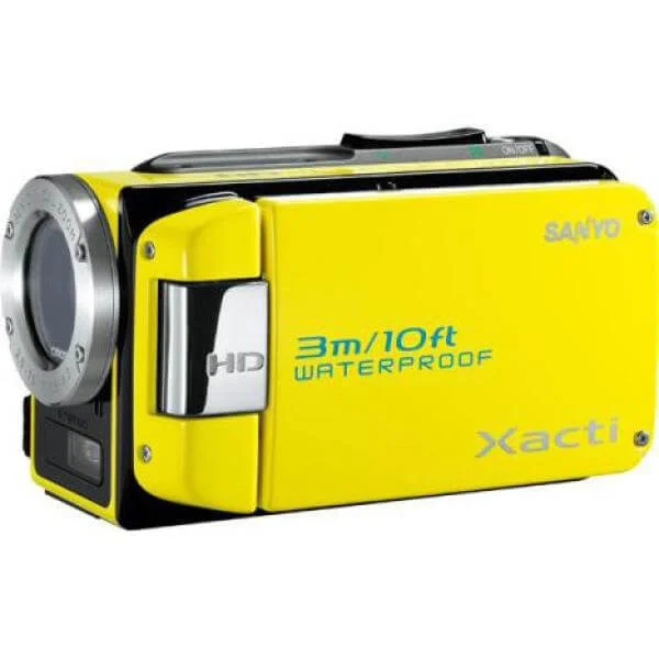 Sanyo VPC-WH1EXYL Waterproof HD Camcorder Yellow Image 1