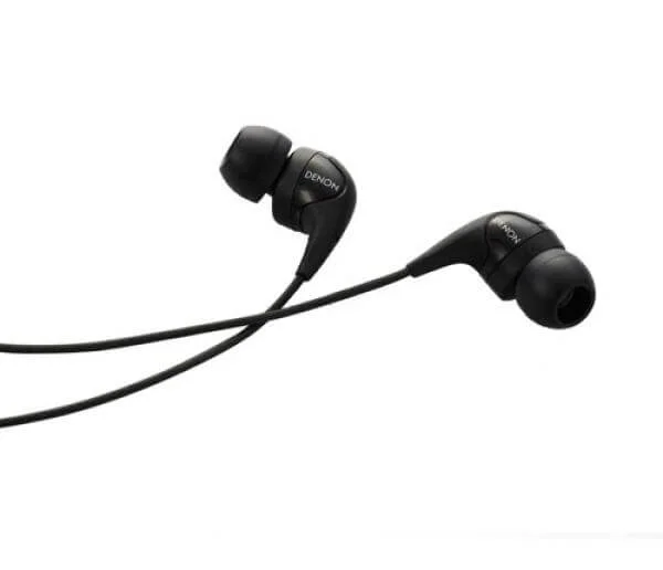 Denon AH-C452 Inner Ear Stereo Headphones - Black Image 1