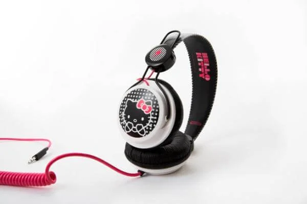 Coloud Hello Kitty Headphones - Black Comic Pop Image 1