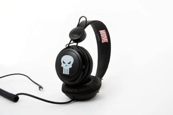 Coloud Marvel Headphones - Punisher Logo Black Image 1