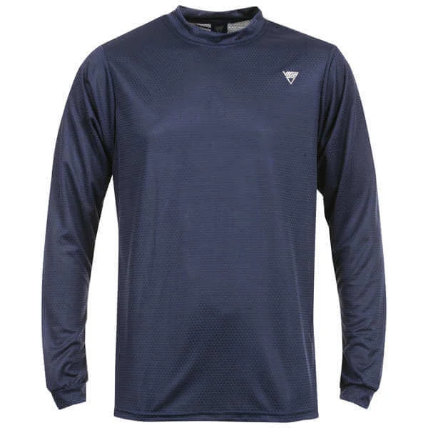 Viga Long Sleeved Ultra Running T-Shirt - S - Navy Image 1