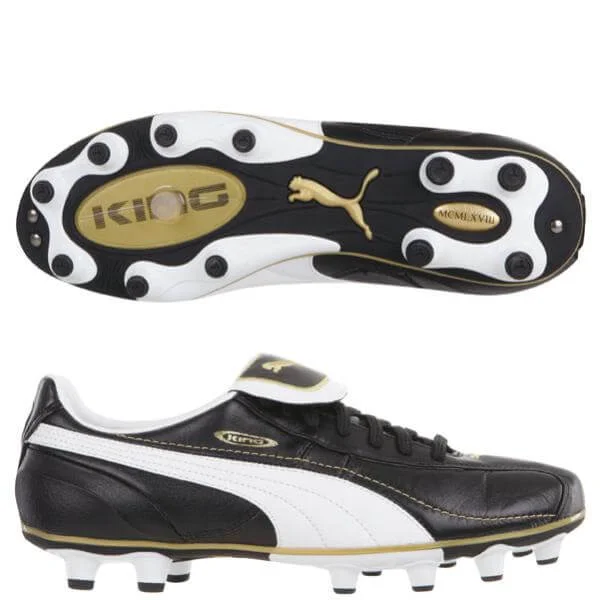Puma King XL FG Football Boots - 7 - Black Image 1