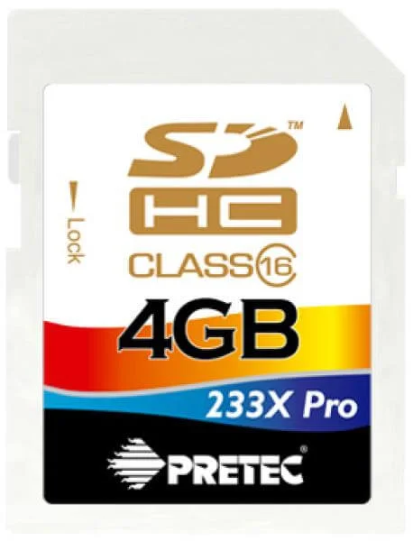Pretec 4GB Secure Digital High Capacity Card Class 16 Image 1