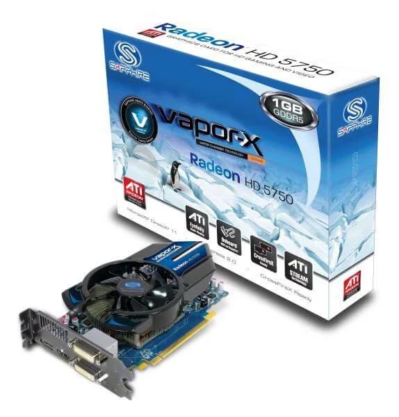 Sapphire HD5750 1GB VAPOR-X Graphics Card Image 1