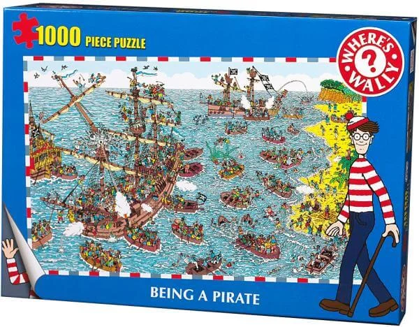 Wheres Wally 1000 piece Puzzle Being a Pirate Image 1