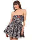 Mina Paisley Day Dress - Navy - S - Navy Image 1