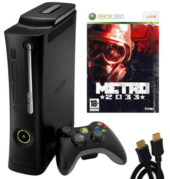 Xbox 360 Elite Console: Bundle (including Metro 2033 & HDMI Cable) Image 1
