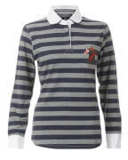 Henri Lloyd Woman's Samantha Rugby Shirt - XS - Grey Marl Image 1