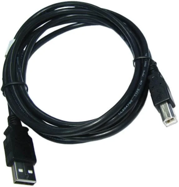 BEST 2m USB 2.0 A Male - B Male - Black (USB2-102K) Image 1