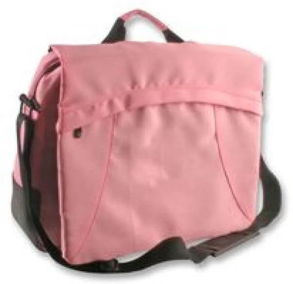 BEST 15.4 Inch Laptop Carrycase - Pink Nylon Image 1