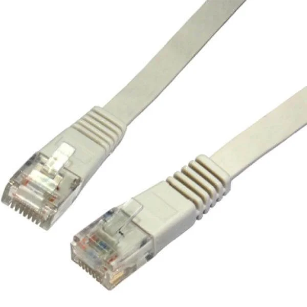 Best Value 0.5m Cat5e UTP LSOH Flat Network Cable - Grey Image 1