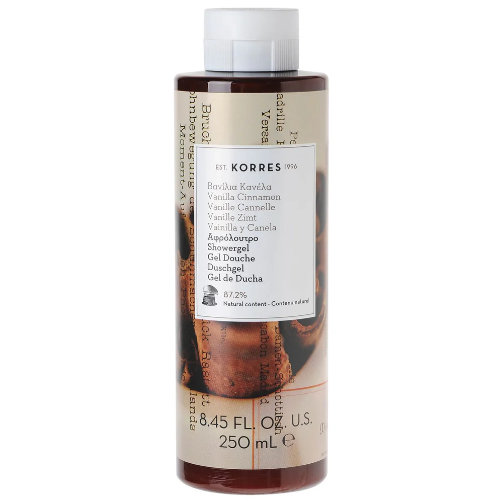 KORRES Vanilla Cinnamon Shower Gel (250ml) Image 1