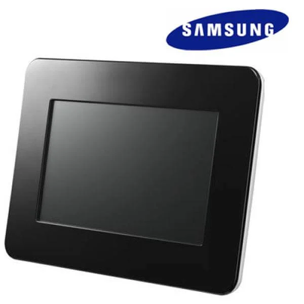 Samsung SPF71E Black Photo Frame - 7 Inch LCD Screen Image 1