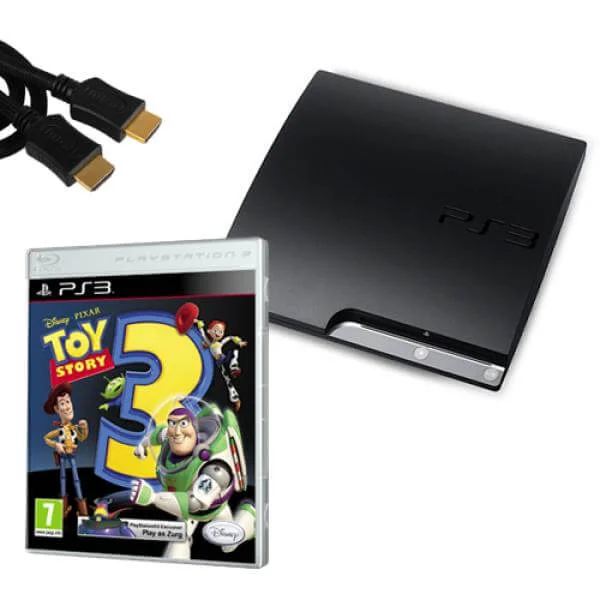 Playstation 3 PS3 Slim 120GB Bundle (Including Toy Story 3 & 2 Metre HDMI Cable) Image 1