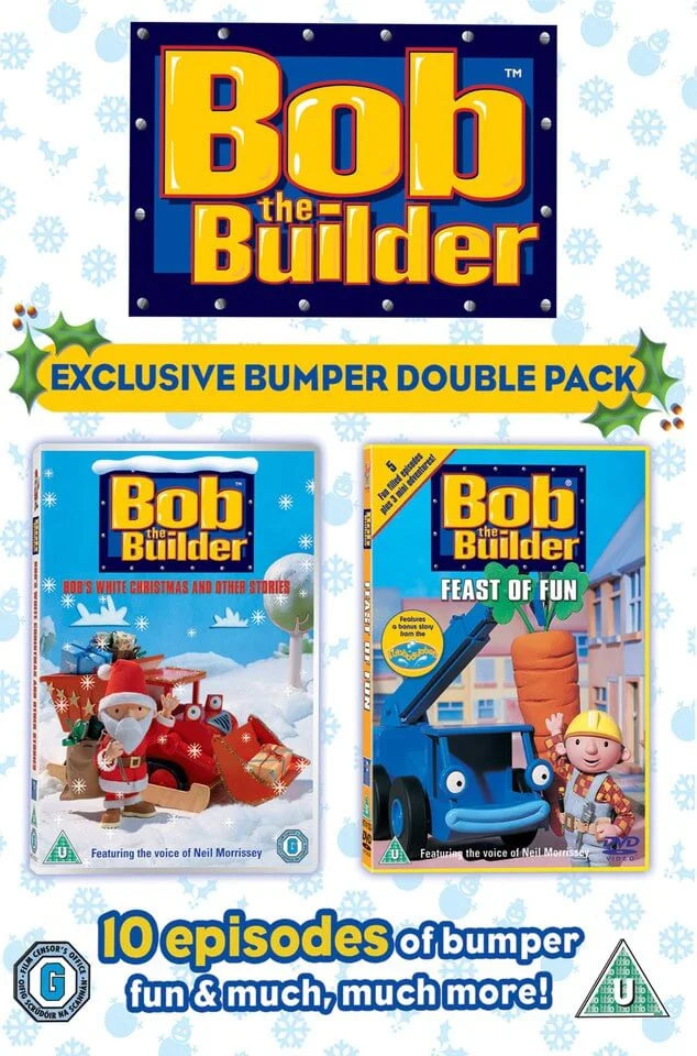 Bob the Builder: Double Christmas Pack (Feast of Fun / Bobs White Christmas) Image 1