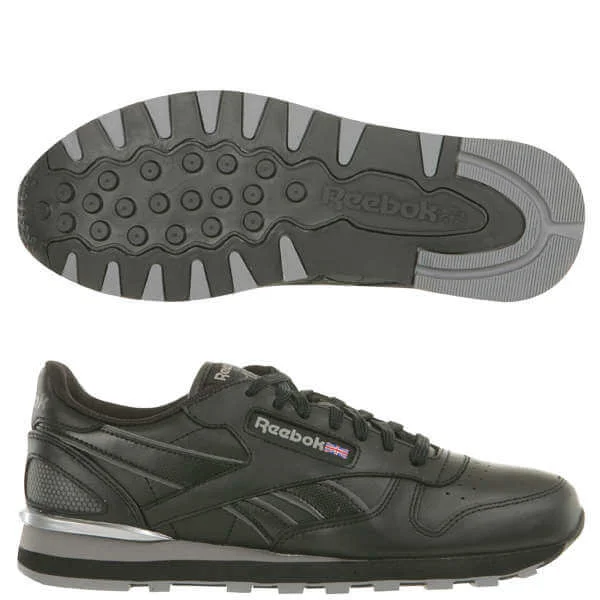 Reebok Men's Classic Leather Clip Trainer - Black - 6 - Black Image 1