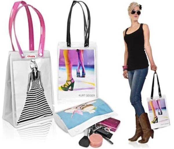 Clippy Customisable Tote Bags - One Size - Black Image 1
