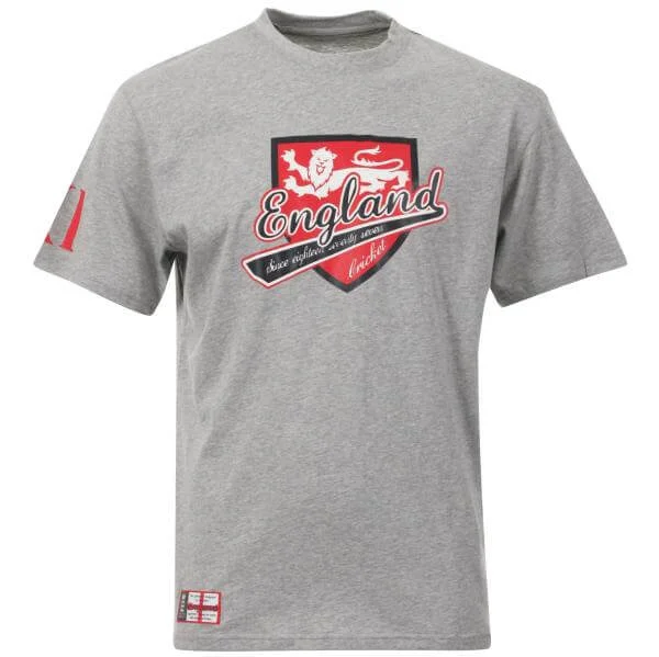 England Cricket Men's Lion Tee - Grey Marl - XS - Grey Marl Image 1
