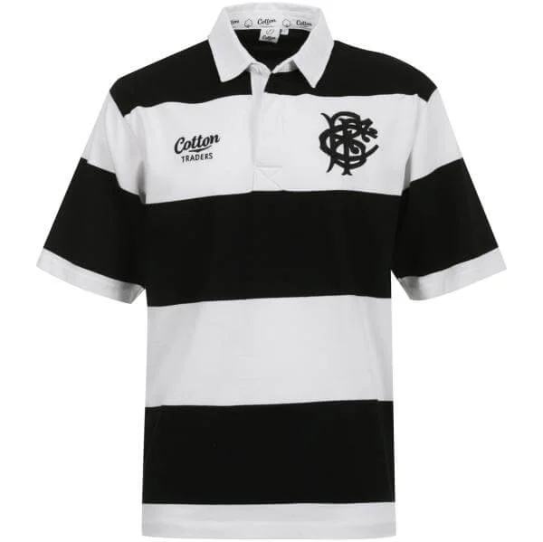 Cotton Traders Men's Barbarians Shirt SS - Black - YTH - Black Image 1