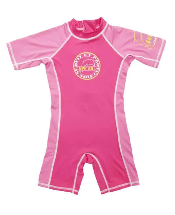 Jakabel Surfit UVP Shorty Sunsuit - Pink - XB (3-6 Months) - Pink Image 1
