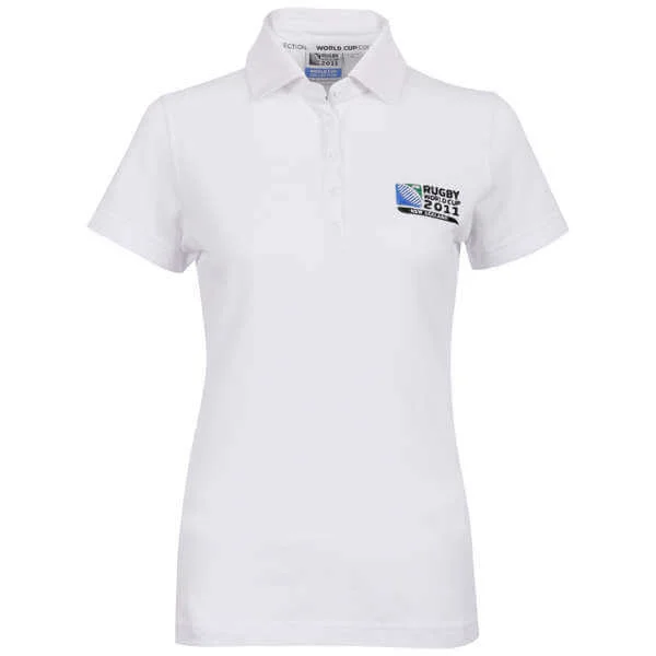 Rugby World Cup Runaway Try Polo Women's - White - 8 - White Image 1