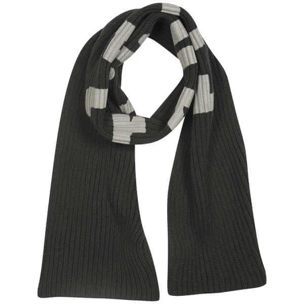 Firetrap Tac logo knitted scarf - One Size - Black Image 1