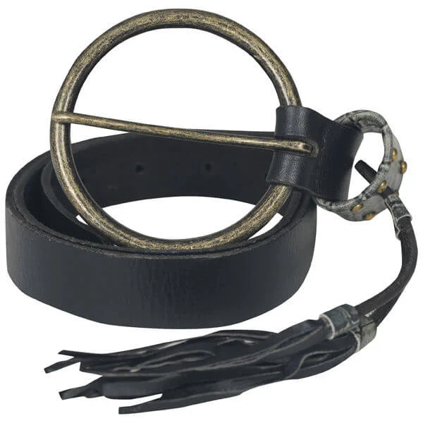 Firetrap Women's Blues Tassle Detail Leather Belt - Black - S Image 1