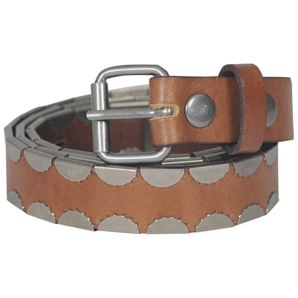 Firetrap Chapel metal embellished belt - S - Tan Image 1