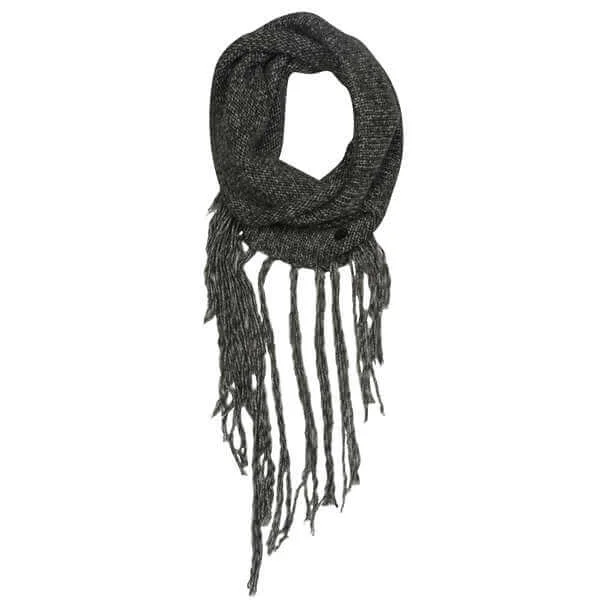 Firetrap Women's Hooder Fringed Snood - One Size - Grey Image 1