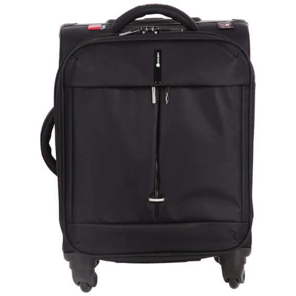Delsey Fiber Lite 53Cm 4 -Wheel Cabin Trolley Case - Black Image 1