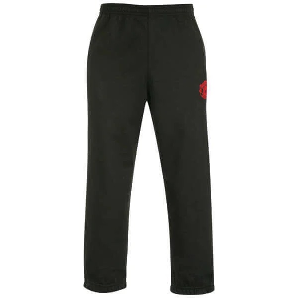 Boys' Manchester United Fleece Pant - Black - 2/3 Years - Black Image 1