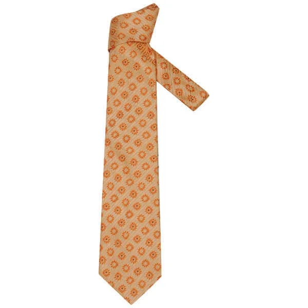 Hugo Boss Men's Tie Bt93 12069 - Orange Image 1