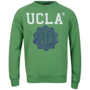 UCLA Men's Lauther Print Crew Neck Sweatshirt - Stone Green - S - Green Image 1