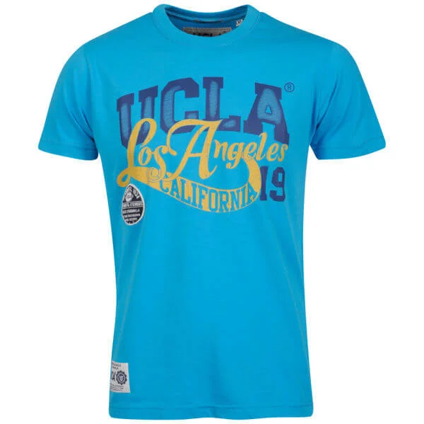 UCLA Men's King Logo Print T-Shirt - Diva Blue - S - Blue Image 1