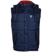 UCLA Men's Mullins Quilted Gilet - Peacoat - S - Blue Image 1