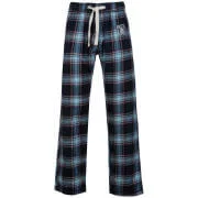 UCLA Men's Rays Flannel Lounge Pant - Peacoat Check - S - Blue Image 1