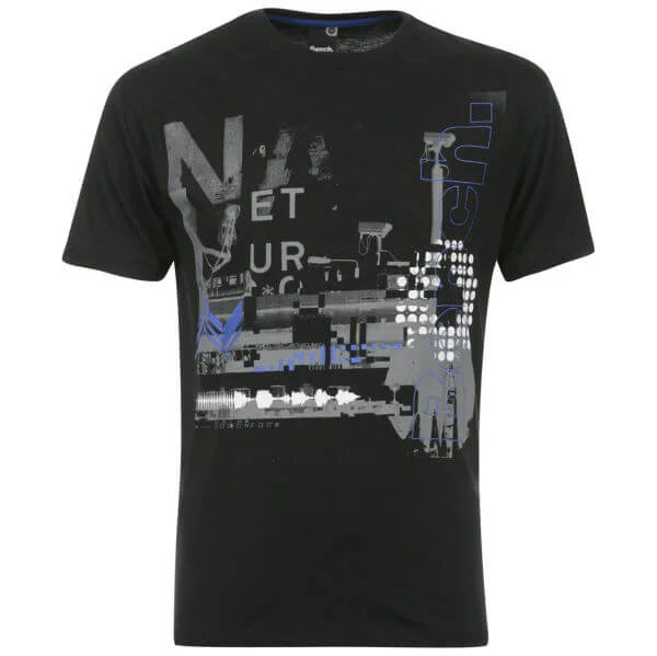 Bench Men's Street Print T-Shirt - Black - S - Black Image 1