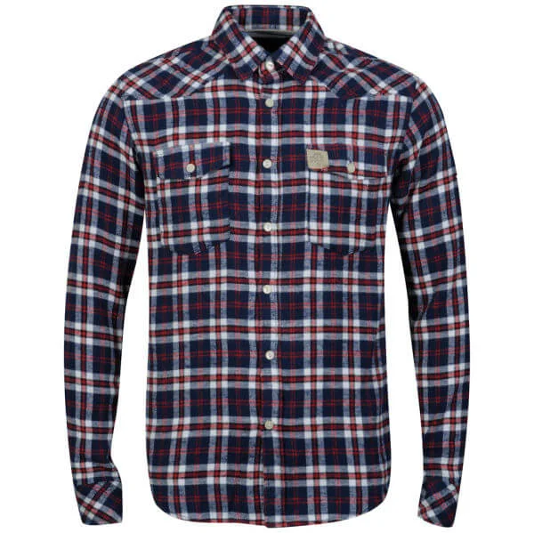 Jack & Jones Vintage Men's Jacob Check Shirt - Blue Multi - S - Blue Image 1