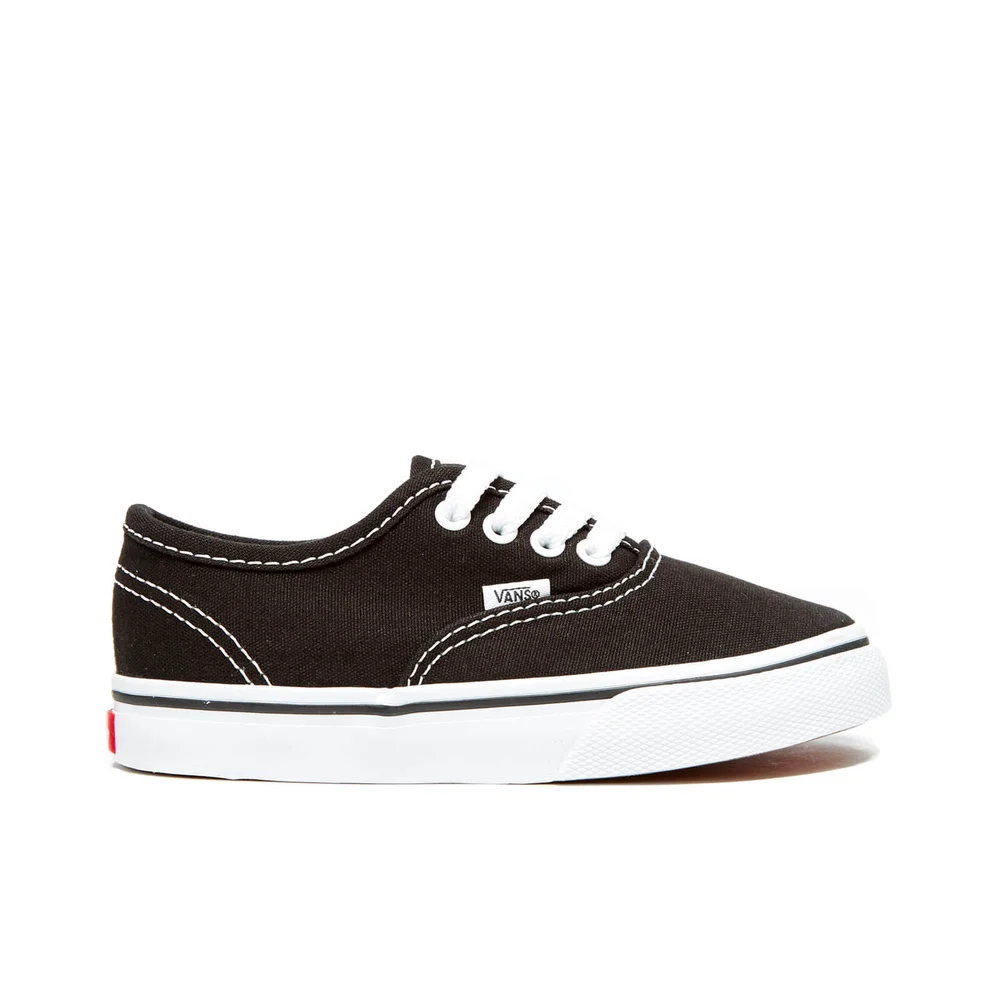 Vans Toddlers' Authentic Trainers - Black - UK 4 Toddler - Black Image 1