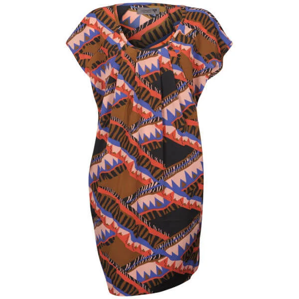 Numph Women's Misha Print Tunic Dress - Vision - XS - Coral Multi Image 1