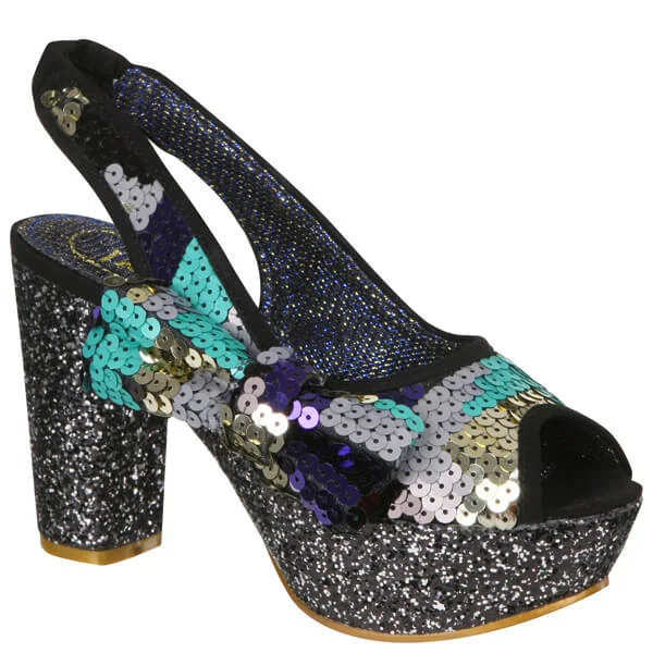 Irregular Choice Women's A Night Under The Stars Shoes - Purple Multi Sequin - 3 - Purple Image 1