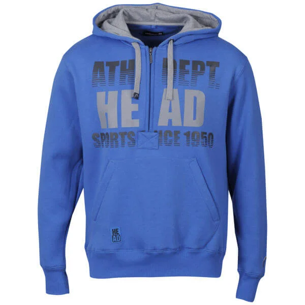 Head Men's 1/4 Zip Hoody - Blue - S - Blue Image 1