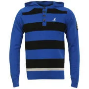 Kangol Men's Manic Fine Gauge Hooded Knit Jumper - Cobalt Blue - S - Cobalt Blue Image 1