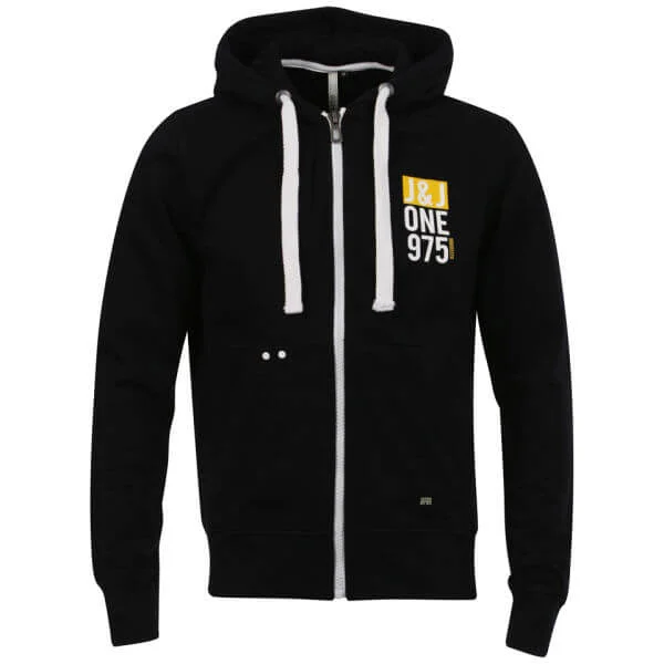 Jack & Jones Men's Eco Anton Sweat - Black Navy - S - Black / Navy Image 1