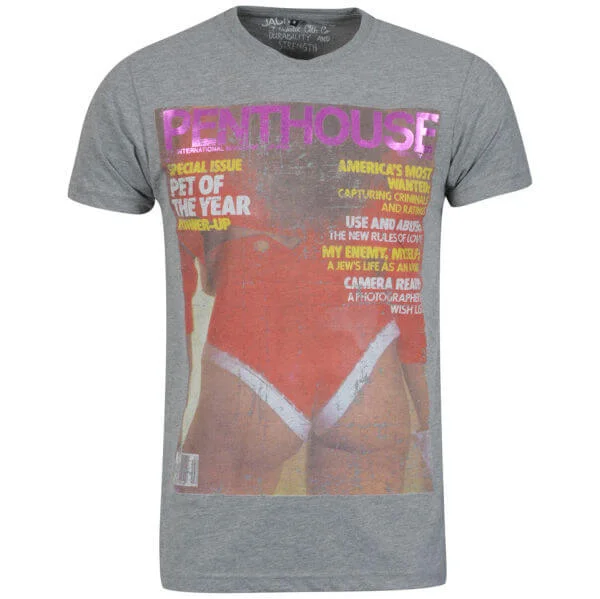 Jack & Jones Men's Penthouse T-shirt - Grey - S - Grey Image 1